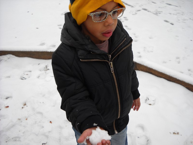 La neige à l'école