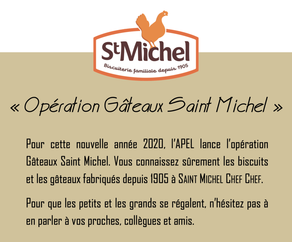 Operation Gateaux St Michel Ecole Saint Joseph A La Limouziniere